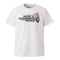 【Louis Armstrong-ルイ・アームストロング/WHAT A WONDERFUL WORLD】5.6オンス Tシャツ/WH/ST- 188