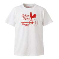 【Lightnin' Slim-Rooster Blues/ライトニンスリム】5.6オンス Tシャツ/WH/ST-112