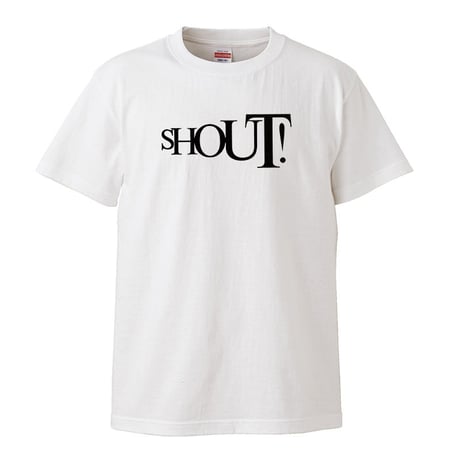 【Shout!/アイズレーブラザーズ】5.6オンス Tシャツ/WH/ST-050_bk