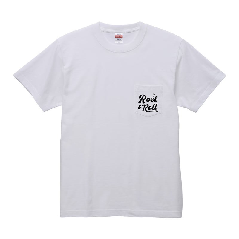 Rock&Roll/ロックンロール】 5.6オンス ポケットTシャツ/WH/PT- 380...