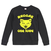 【Reggae One Love/レゲエ・ワン・ラブ】9.3オンス スウェット/BK/SW- 868