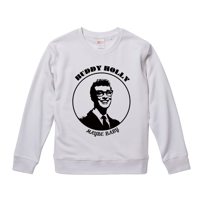BUDDY HOLLY-MAYBE BABY /バディ・ホリー】9.3オンス スウェット/W