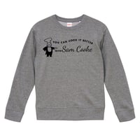 【with Sam Cooke/ウィズ・サムクック】9.3オンス スウェット/GY/ST-047_bk