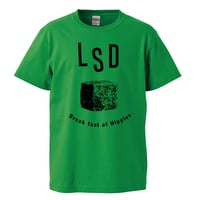 【Break fast LSD/LSDはヒッピーの朝食】 5.6オンス Tシャツ/GR/ST-576