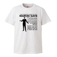 【Marvin Gaye-マーヴィン・ゲイ/stubborn kind of fellow】 5.6オンス Tシャツ/WH/ST- 303