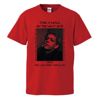 【LOU REED・ルー・リード/Walk on the Wild Side】5.6オンス Tシャツ/RD/ST-919