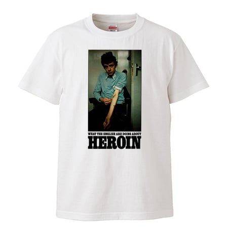 【Heroin/ヘロイン】5.6オンス Tシャツ/WH/ST-131