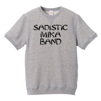 【SADISTIC MIKA BAND-サディスティックミカバンド】8.4オンス ショートスリーブ スウェット/GY/SW-266
