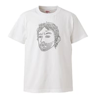 【Serge Gainsbourg/セルジュ・ゲンスブール】5.6オンス Tシャツ/WH/ST-019_bk