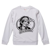 【Keith Richards/キース・リチャーズ】9.3オンス スウェット/WH/SW-927