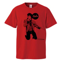 【James brown-ジェームズ・ブラウン/cocaine】5.6オンス Tシャツ/RD/ST- 283