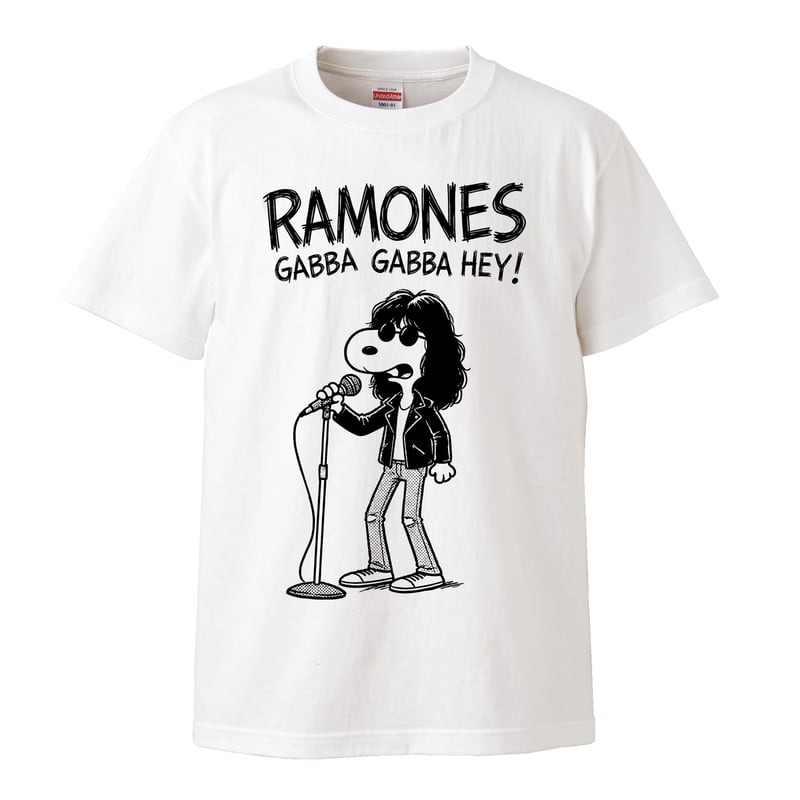 Ramones/ラモーンズ】5.6オンス Tシャツ/WH/ST-922 | バンドTシャツ/