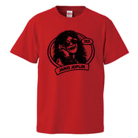 【janis joplin/ジャニス・ジョプリン】5.6オンス Tシャツ/RD/ST-929