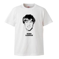 【John Lennon/ジョン・レノン】5.6オンス Tシャツ/WH/ST- 155