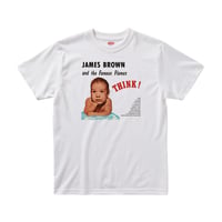 【James Brown Think!/ジェームズブラウン】5.6オンス Tシャツ/WH/ST-016
