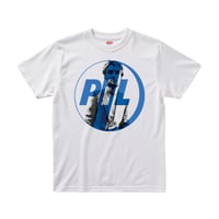 【パブリックイメージリミテッド/Public Image Limited.(PIL)】ジャー・ウォブル  5.6オンス Tシャツ/WH/ST-043_BL