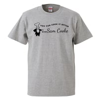 【with Sam Cooke/ウィズ・サムクック】5.6オンス Tシャツ/GY/ST-047_bk
