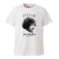 【27cub/Jimi hendrix-ジミ・ヘンドリックス】5.6オンス Tシャツ/WH/ST- 326