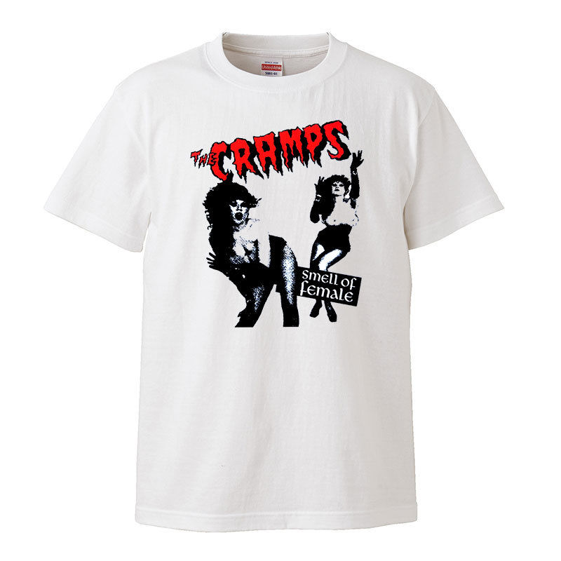 CRAMPSクランプス　パキ綿Tシャツ The Cramps-クランプス/smell of female】 5.6オンス Tシャツ/