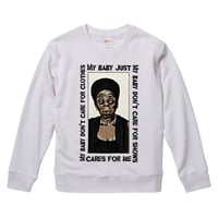 【Nina Simone/baby just cares for me】9.3オンス スウェット/WH/SW- 734