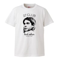【27cub/Kurt Cobain-カート・コバーン】5.6オンス Tシャツ/WH/ST- 325