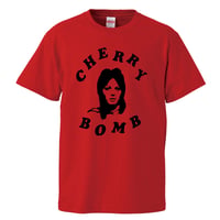 【The Runaways-ジョーン・ジェット/チェリーボム】5.6オンス Tシャツ/RD/ST-559