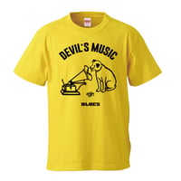 【Devils Music/Blues】ニッパーくんパロディ 5.6オンス Tシャツ/YL/ST- 439