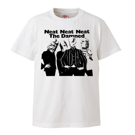 【The Damned-Neat Neat Neat/ダムド】5.6オンス Tシャツ/WH/ST- 288