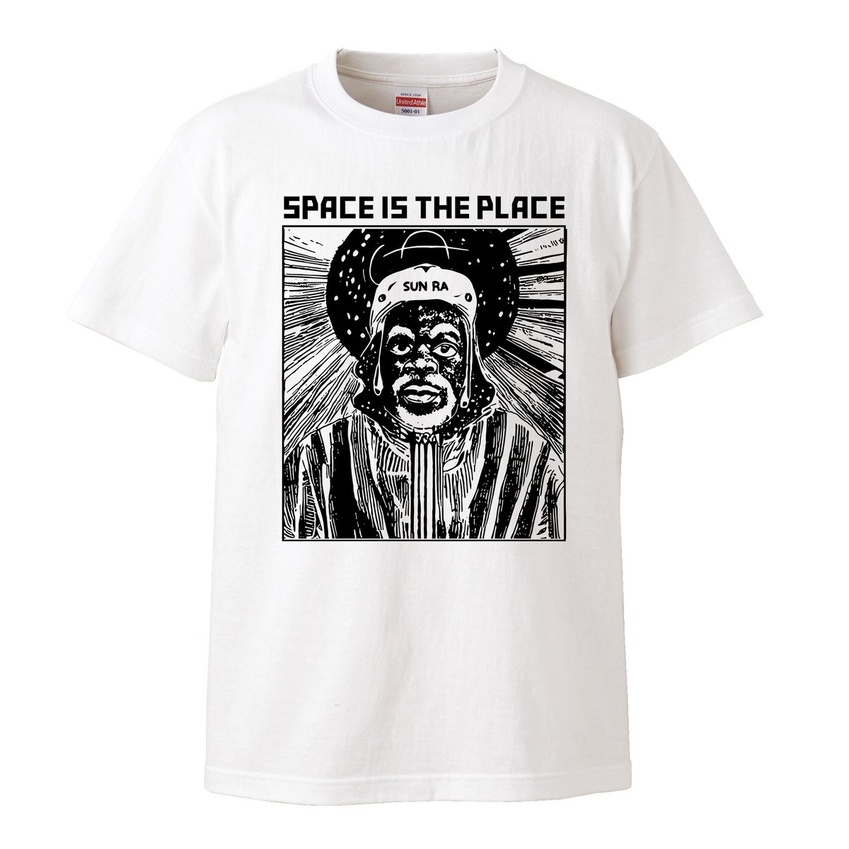 Sun Ra/space is the place】5.6オンス Tシャツ/WH/ST- 7