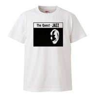 【The Quest for Jazz/ジャズへの探究】 5.6オンス Tシャツ/WH/ST-572
