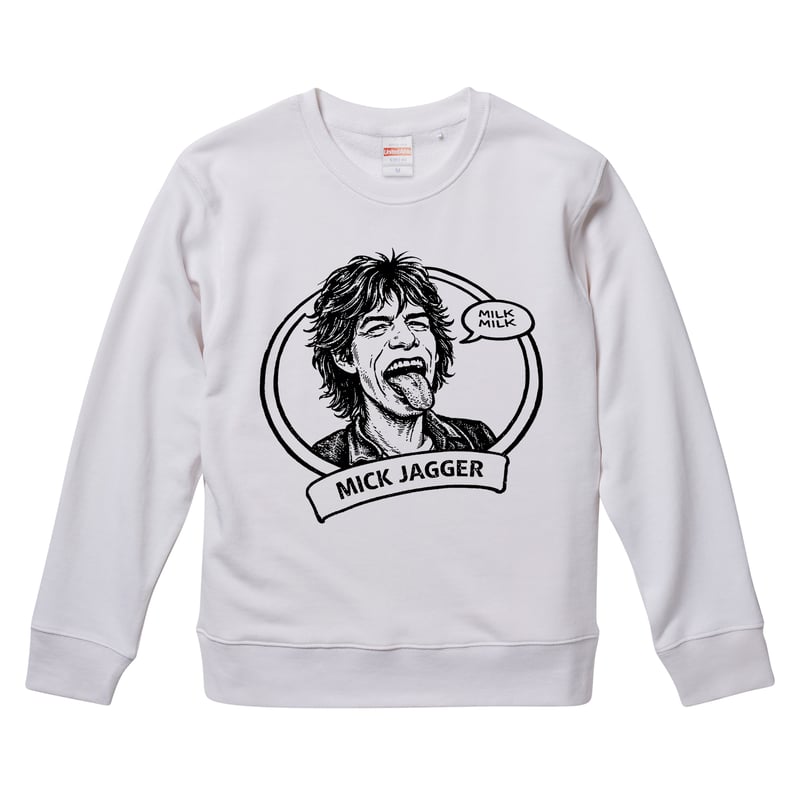 Mick Jagger/ミック・ジャガー】9.3オンス スウェット/WH/SW-931 |