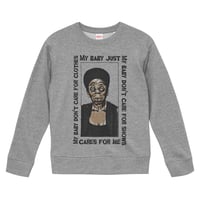 【Nina Simone/baby just cares for me】9.3オンス スウェット/GY/SW- 734