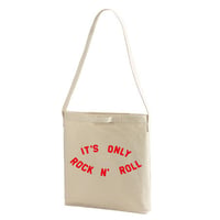 【The Rolling Stones-ローリングストーンズ/it's only rock 'n' rollヘビーキャンバス ショルダーバッグ/NT/TB- 239