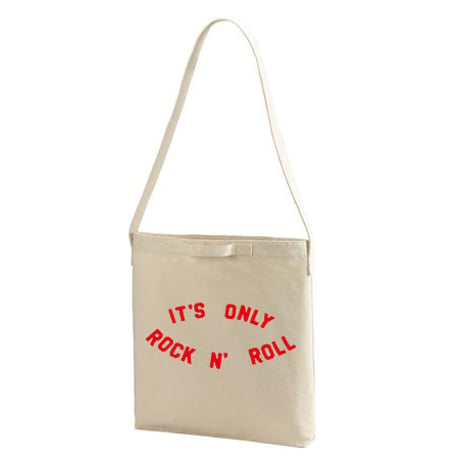 【The Rolling Stones-ローリングストーンズ/it's only rock 'n' rollヘビーキャンバス ショルダーバッグ/NT/TB- 239