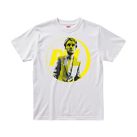 【パブリックイメージリミテッド/Public Image Limited.(PIL)】ジャー・ウォブル  5.6オンス Tシャツ/WH/ST-043_YE