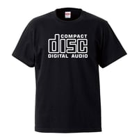 【 Compact Disc Digital Audio】 5.6オンス Tシャツ/BK/ST- 375