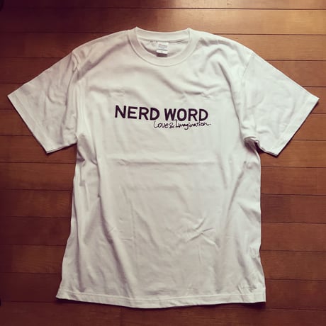 ワンサイズUPで世界が変わる「Love & Imagination」Heavy Weight Tシャツ　カラー：ホワイト