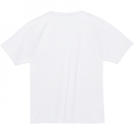 ワンサイズUPで世界が変わる「Love & Imagination」Heavy Weight Tシャツ　カラー：ホワイト
