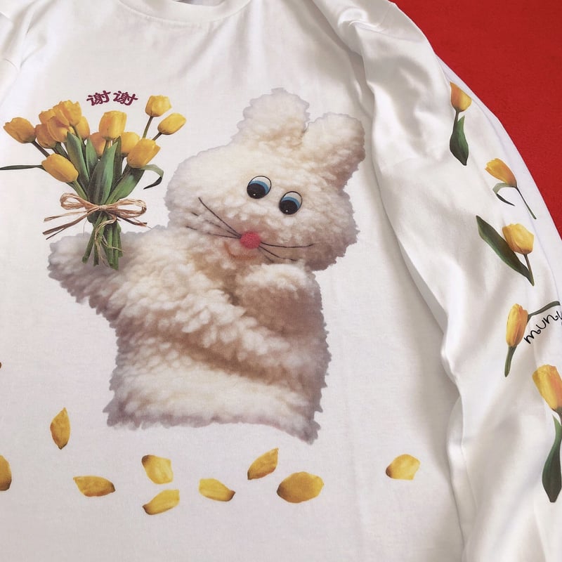 るるりんHEVE ホワイト チューリップトップス カラーパレット(R