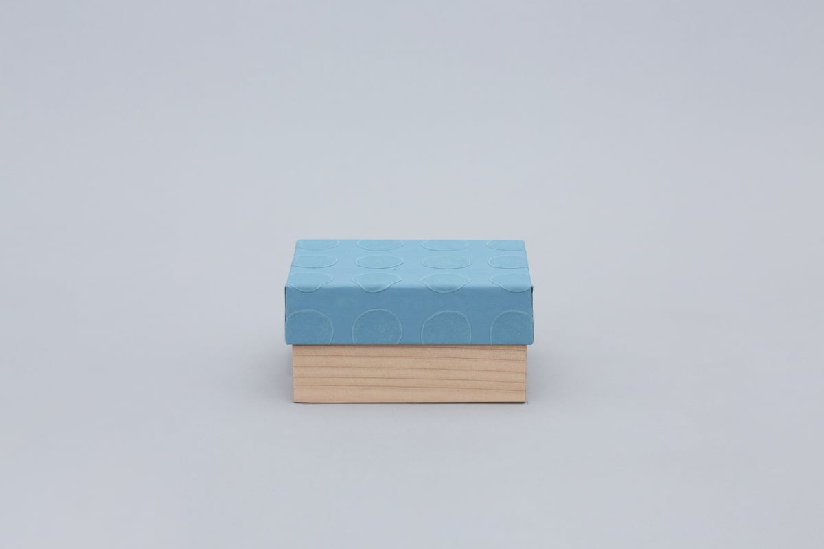 和紙箱・dot(淡青) | 山次製紙所