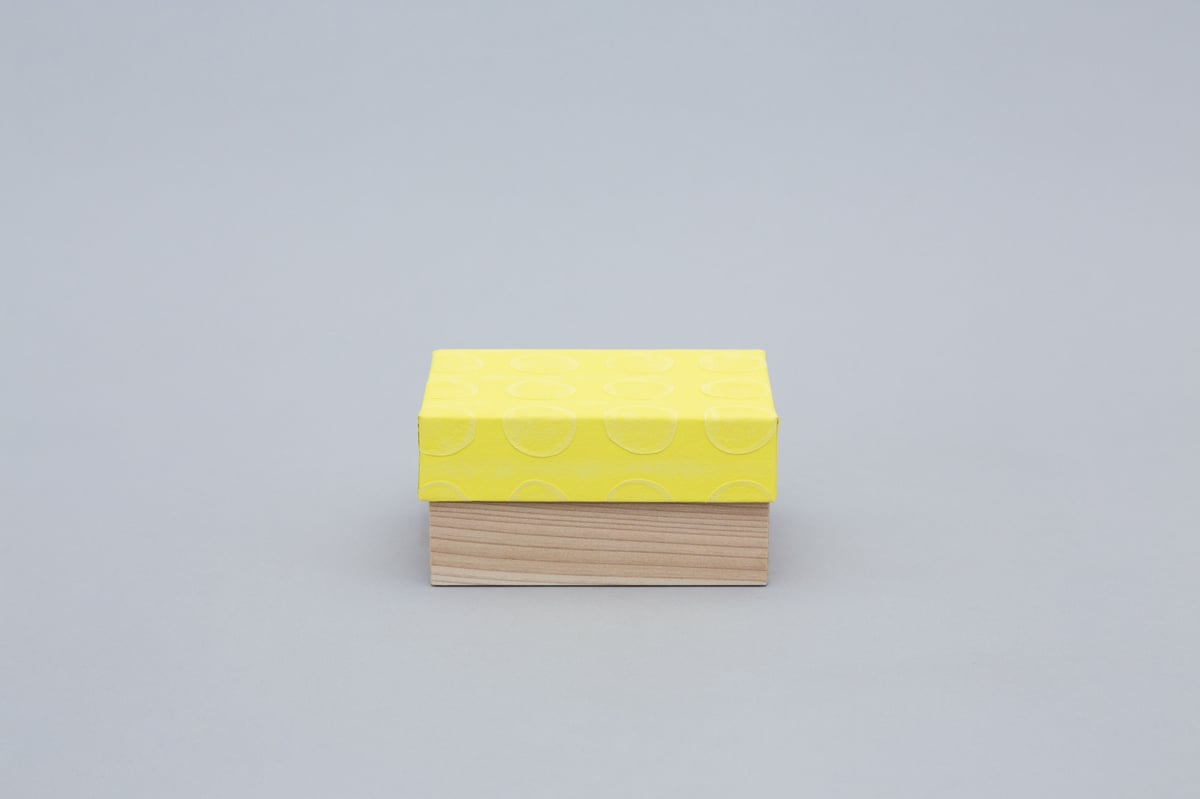 和紙箱・dot（薄黄） | 山次製紙所