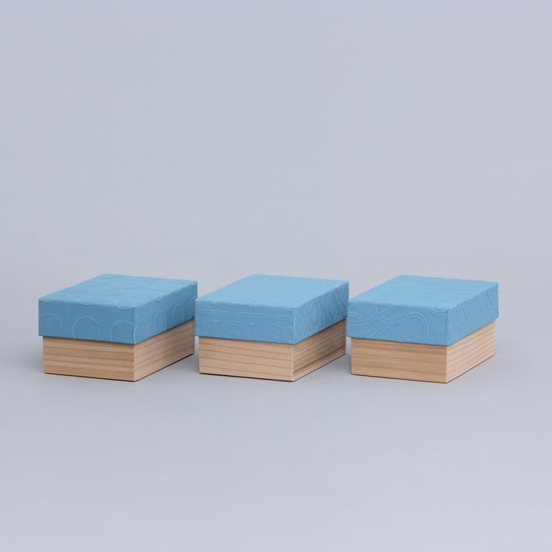 和紙箱・dot(淡青) | 山次製紙所 和紙箱・dot(淡青) | 山次製紙所