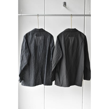 TOUJOURS / cotton * silk  tattersall plaid cloth Atelier   jacket