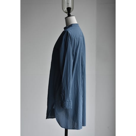 TOUJOURS/ super  Fine count cotton cloth classic band collar shirt
