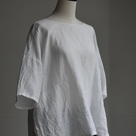 TOUJOURS / Belgian  pure linen cloth over shirt