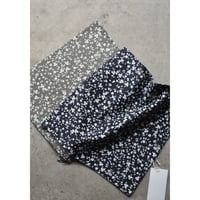 TOUJOURS / Flower  print cotton stretch cloth scarf