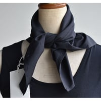 TOUJOURS/  cotton silk gingham plaid cloth scarf