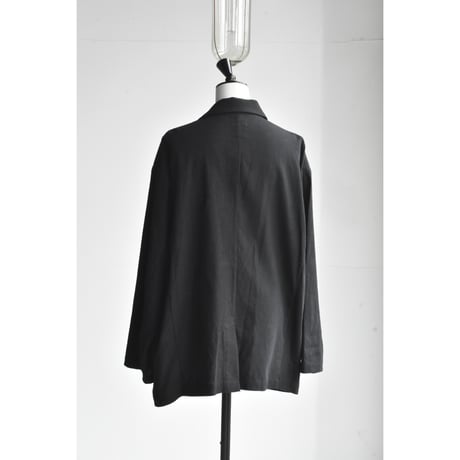 TOUJOURS / cotton*CANAPA mild vintage cloth oversized 1 +2 button sack  jacket