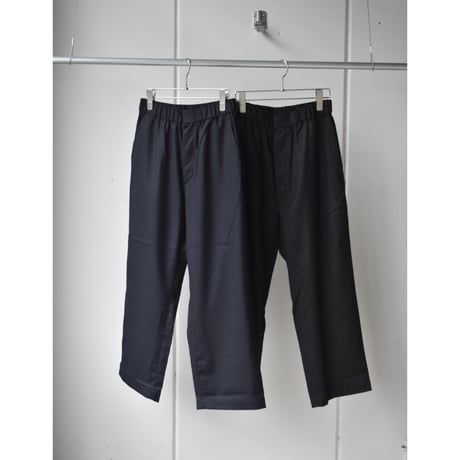 TOUJOURS/ super 120‘s worsted wool flannel cloth easy trousers