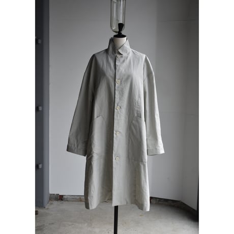 TOUJOURS/ cotton*silk light weight  gaberdine  cloth atelier coat